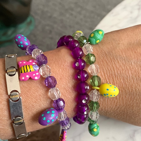 Stretch Easter bracelets - Fun colors - Picture 2 of 6